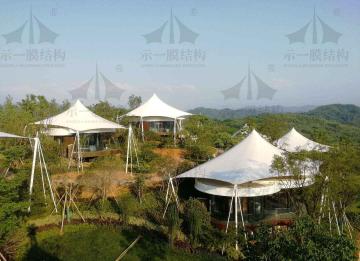 充分展現(xiàn)膜結(jié)構(gòu)與大自然的和諧之處