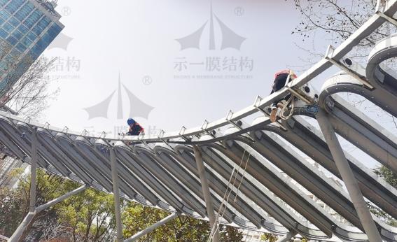 虹橋公園中心廊架膜結構-2